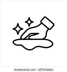 Cleaning icon on white background