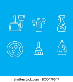 Cleaning icon set