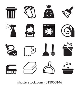 Cleaning Icon Set