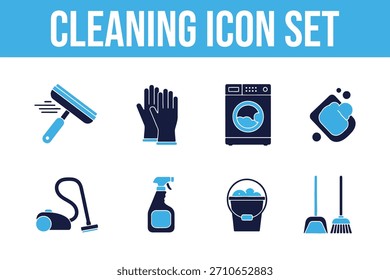 Cleaning Icon Set cleaning, hygiene