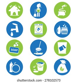 cleaning icon set vector illustration