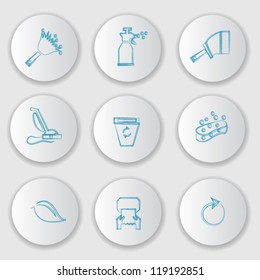 Cleaning icon set,Vector