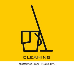 Cleaning icon signs