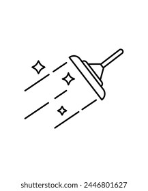 cleaning icon, vector best line icon.