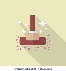 Cleaning icon , Vector flat long shadow design.