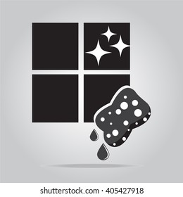 Cleaning icon vector illustration