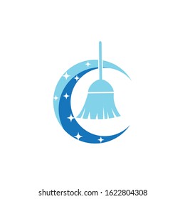 Cleaning icon Vector Illustration design Logo template