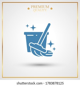 cleaning icon. Vector illustration EPS 10.