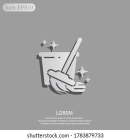 cleaning icon. Vector illustration EPS 10.