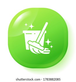 cleaning icon. Vector illustration EPS 10.