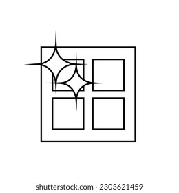 Vector de icono de limpieza. signo de ilustración de pureza. símbolo de lavado. 