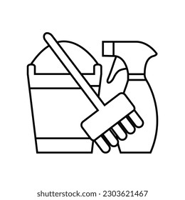 Cleaning icon vector. purity illustration sign. washing symbol. 