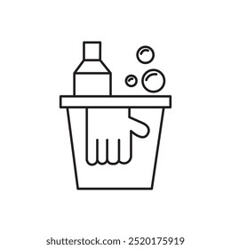 cleaning icon vector set collection isolated on a white background