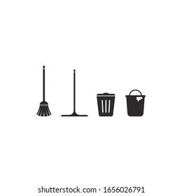 Diseño de plantilla de icono vectorial de icono de limpieza 