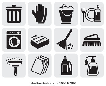 cleaning icons