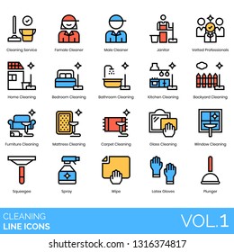 Cleaning icons 