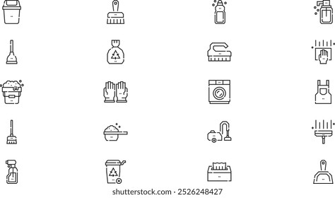 Cleaning icons High-Quality Vector Icons Collection with Editable Stroke. Ideal for Professional and Creative Projects.