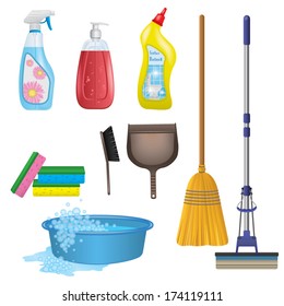 Cleaning Icons Set