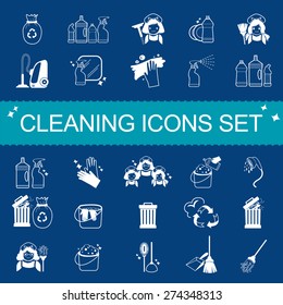 Cleaning Icons Set
