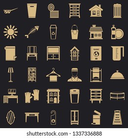 Cleaning icons set. Simple style of 36 cleaning vector icons for web for any design