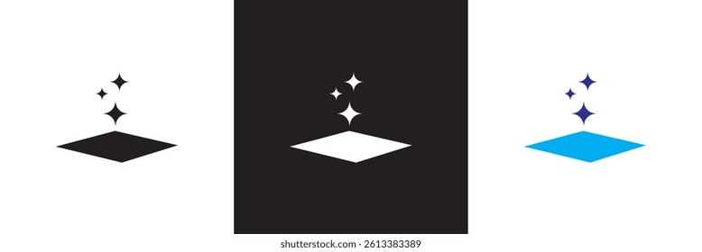 Cleaning icons set.  Vector for websites, mobile interfaces, presentations, banner, visual branding etc. Vector illustration. isolated on white and black background. EPS 10
