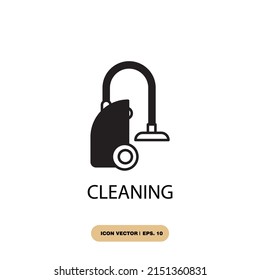 cleaning icons  symbol vector elements for infographic web