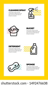 CLEANING AND ILLUSTRATION ICON CONCEPT