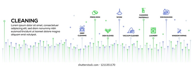 CLEANING INFOGRAPHIC CONCEPT