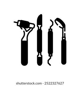 Cleaning Instrument Glyph Icon, Vector illustration