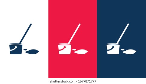 Cleaning Kit Icon Illustration Isolated Vector Sign Symbol