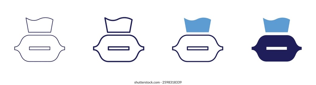 Cleaning kitchen appliances icon in 4 different styles. Thin Line, Line, Bold Line, Duotone. Duotone style. Editable stroke.