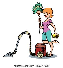 Cleaning lady