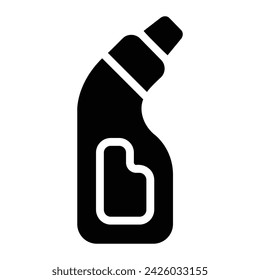 cleaning liquid Glyph Icon Background White