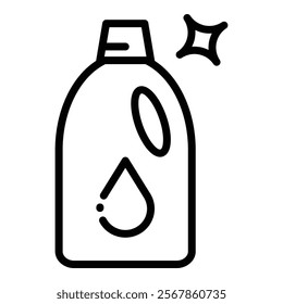 Cleaning Liquid Icon Element For Design