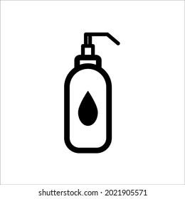 cleaning liquid soap icon. Vector illustration. Design on a white background. EPS 10