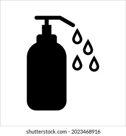 cleaning liquid soap icon. Vector illustration. Design on a white background. EPS 10