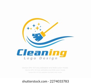 Cleaning logo or cleaner logo