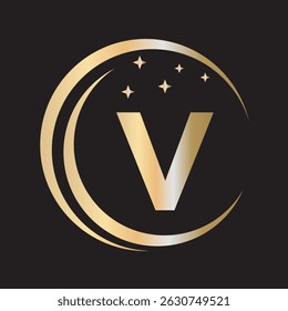  Cleaning Logo Combine With Letter V Vector Template