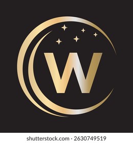  Cleaning Logo Combine With Letter W Vector Template