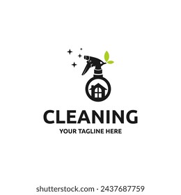 Logotipo de limpieza. Vector de ilustración de plantilla de diseño de logotipo de concepto de limpieza creativa, adecuado para su necesidad de diseño, logotipo, ilustración, animación, etc.