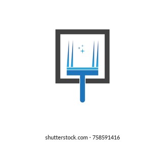 Cleaning logo design template