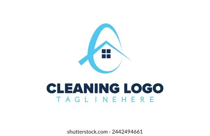  Diseño de logotipo de limpieza. Plantilla de logotipo de ilustración vectorial