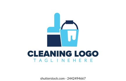 Diseño de logotipo de limpieza. Plantilla de logotipo de ilustración vectorial