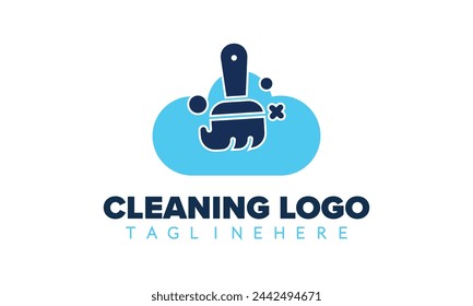  Cleaning Logo Design. Vector illustration logo template