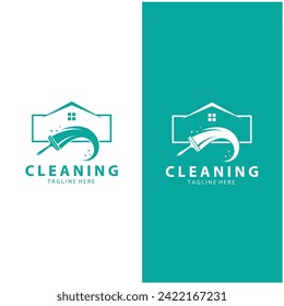 Cleaning logo cleaning house logo cleaning window logo vector design