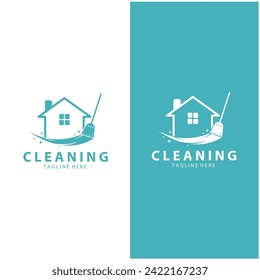 Cleaning logo cleaning house logo cleaning window logo vector design