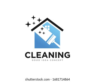 Cleaning Logo Icon Design Vector