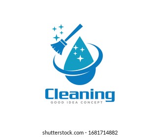 Cleaning Logo Icon Design Vector