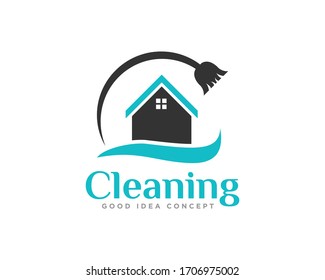 Cleaning Logo Icon Design Vector