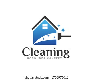 Vector de diseño de iconos de logotipo de limpieza